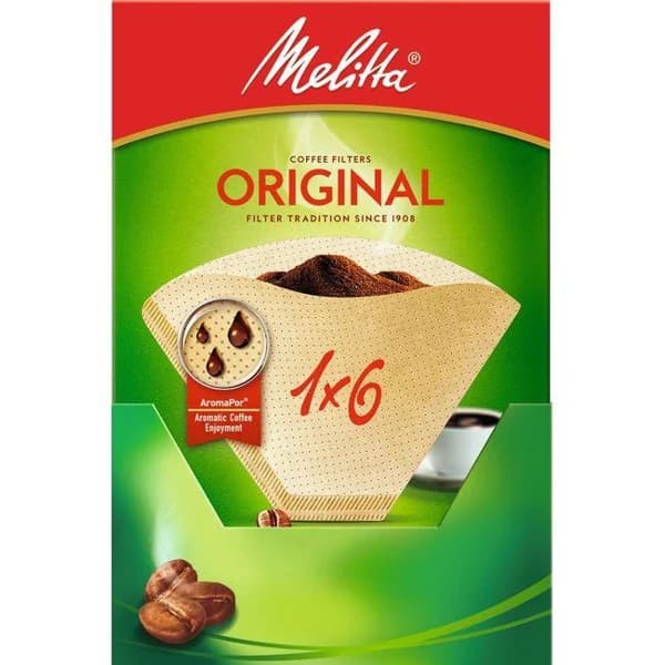 Filtro de café 1x6 MELITTA, caja 40 uds - 40 ud - Imagen del producto en Findit