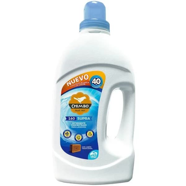 Detergente líquido 160 Supra CHIMBO, garrafa 40 dosis - 40 ud - Imagen del producto en Findit
