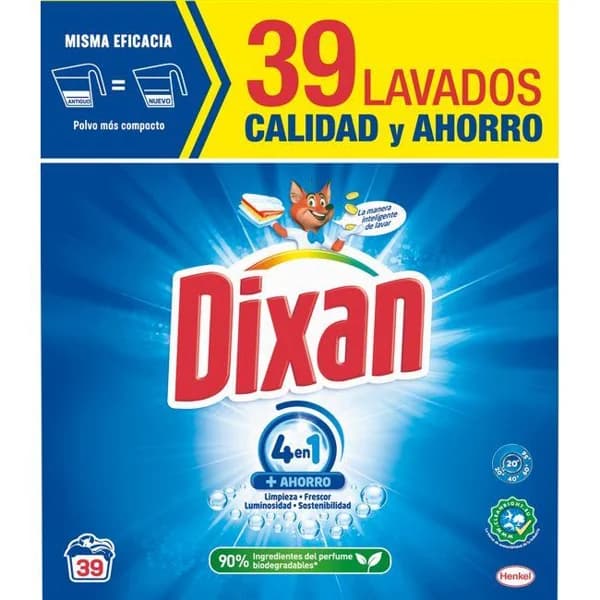 Detergente en polvo DIXAN, maleta 39 dosis - 39 ud - Imagen del producto en Findit