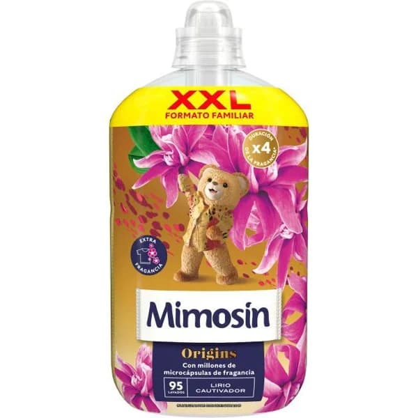 Suavizante lirio cautivador MIMOSÍN ORIGINS, botella 95 dosis - 95 ud - Imagen del producto en Findit