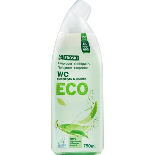 Limpiador wc EROSKI ECO, botella 750 ml - 0.75 l - Imagen del producto en Findit