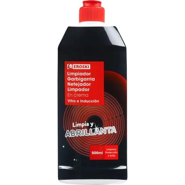 Limpiador vitorcerámicas en crema EROSKI, botella 500 ml - 0.5 l - Imagen del producto en Findit
