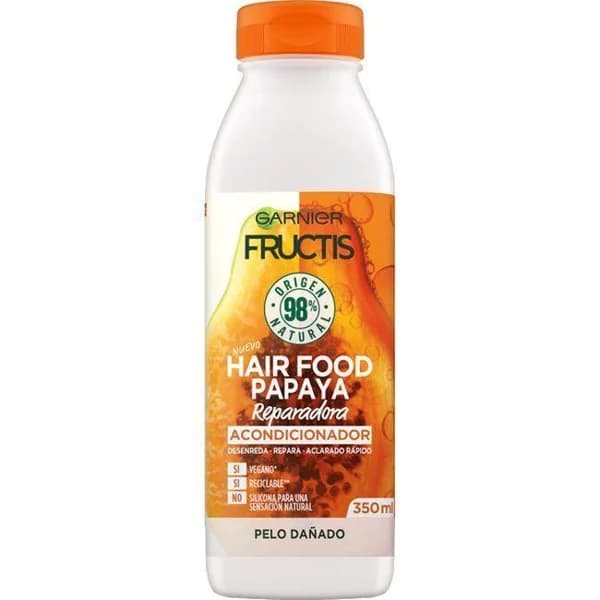 Acondicionador dañado Hair food papaya FRUCTIS, bote 350 ml - 1 ud - Imagen del producto en Findit