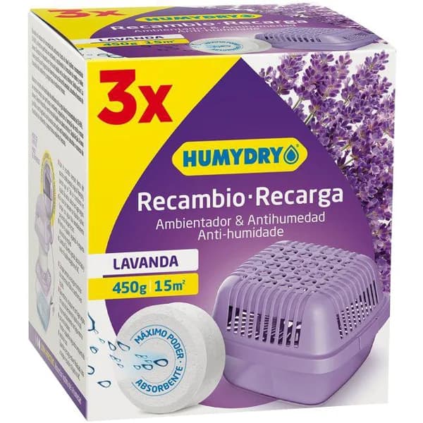 Antihumedad lavanda HUMYDRY, pack 3 uds - 3 ud - Imagen del producto en Findit