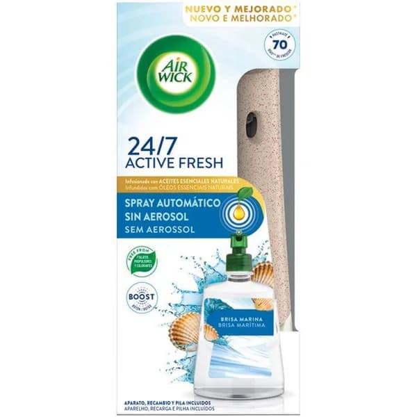 Ambientador brisa AIRWICK ACTIVE FRESH, aparato + recambio - 1 ud - Imagen del producto en Findit