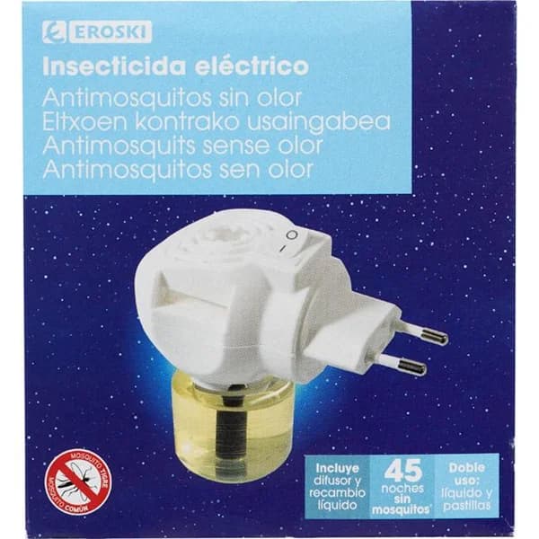 Insecticida eléctrico EROSKI, aparato + recambio - 1 ud - Imagen del producto en Findit