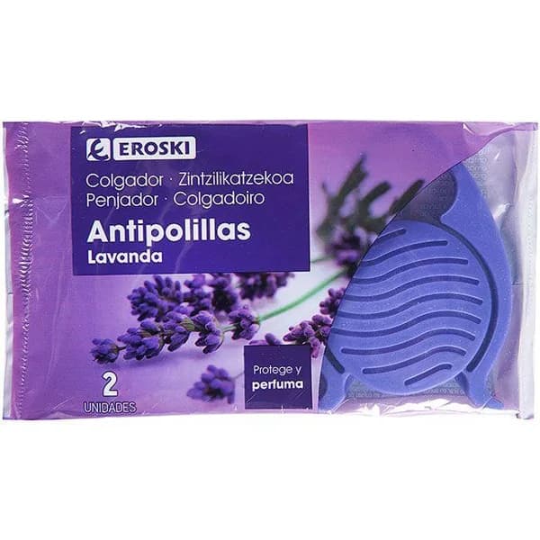 Colgador antipolillas lavanda EROSKI, pack 2 uds - 2 ud - Imagen del producto en Findit