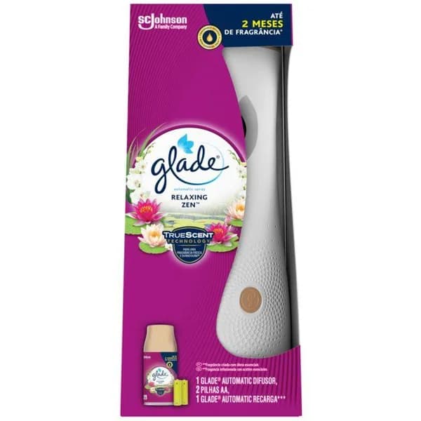 Ambientador auto relax zen GLADE, aparato + recambio - 1 ud - Imagen del producto en Findit