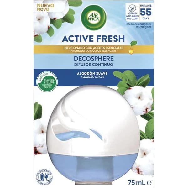 Ambientador decosphere algodón AIRWICK, 1 ud - 1 ud - Imagen del producto en Findit