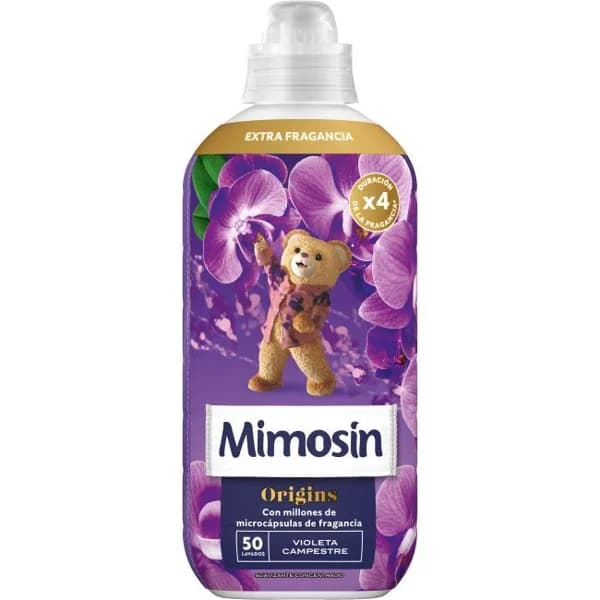 Suavizante violeta campestre MIMOSIN ORIGINS, botella 50 dosis - 50 ud - Imagen del producto en Findit