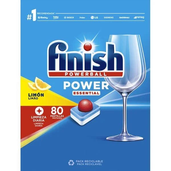 Lavavajillas máquina original FINISH TODO EN 1, caja 80 dosis - 1 ud - Imagen del producto en Findit