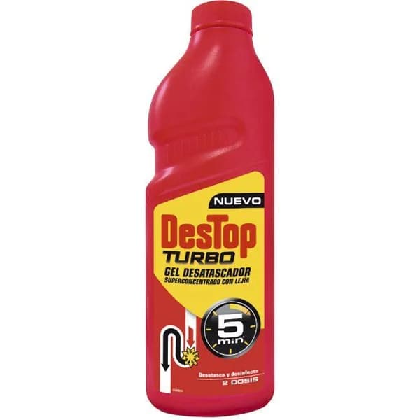 Limpia tuberías DESTOP, botella 1 litro - 1 l - Imagen del producto en Findit