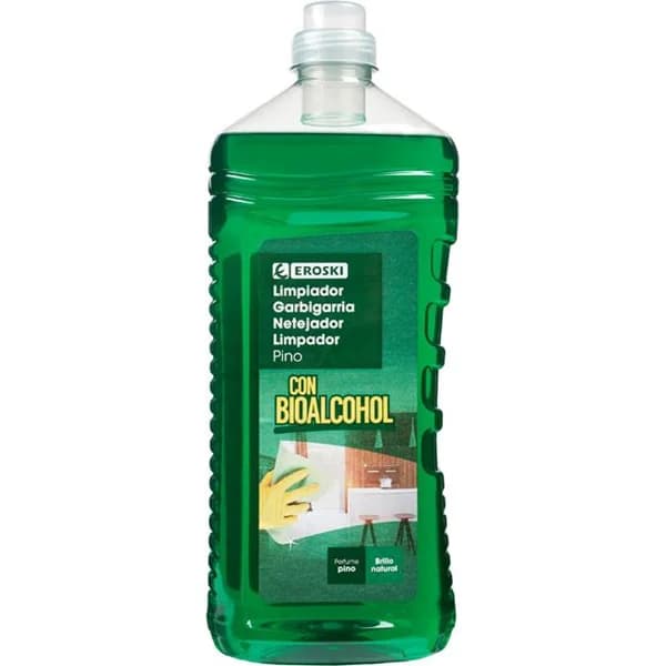 Limpiador multiusos bioalcohol EROSKI, botella 1,5 litros - 1.5 l - Imagen del producto en Findit