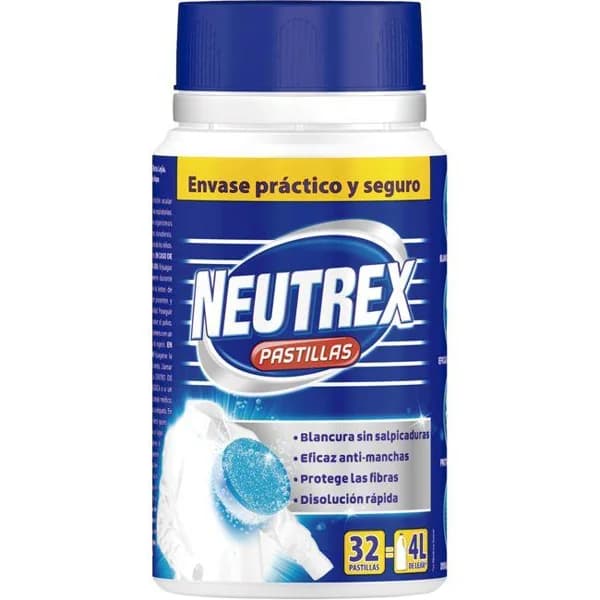 Lejía en pastillas NEUTREX, bote 32 dosis - 32 ud - Imagen del producto en Findit