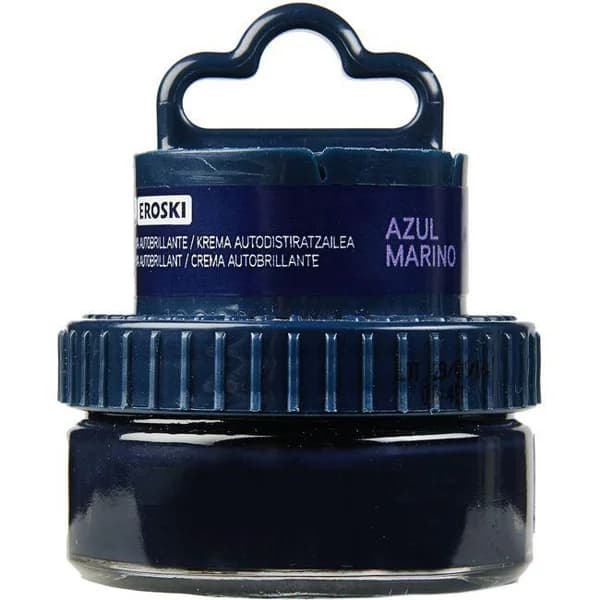 Crema azul para calzado EROSKI, tarro aplicador 1 ud - 1 ud - Imagen del producto en Findit