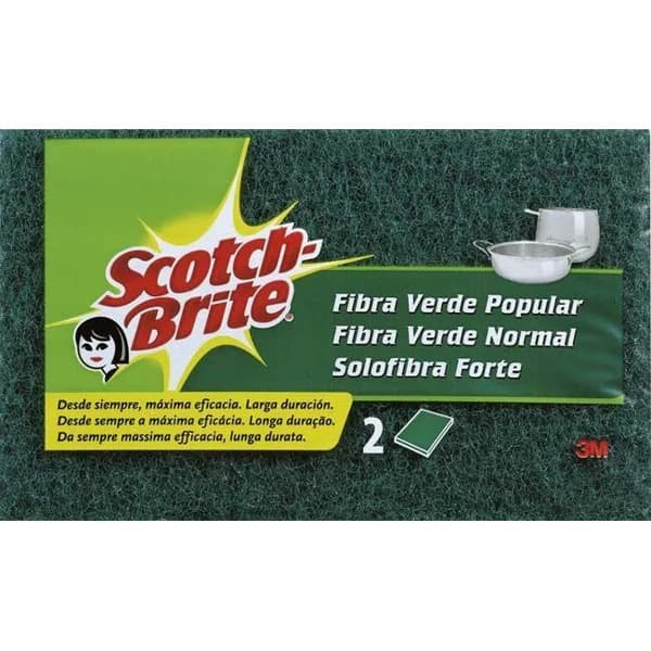 Estropajo de fibra verde classic SCOTCH-BRITE, pack 2+2 uds - 2 ud - Imagen del producto en Findit