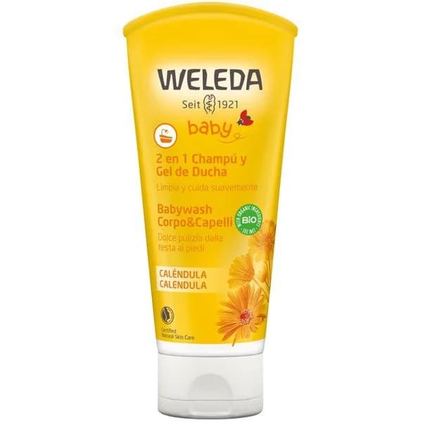 Champú&gel de ducha de caléndula bebé WELEDA, tubo 200 ml - 1 ud - Imagen del producto en Findit