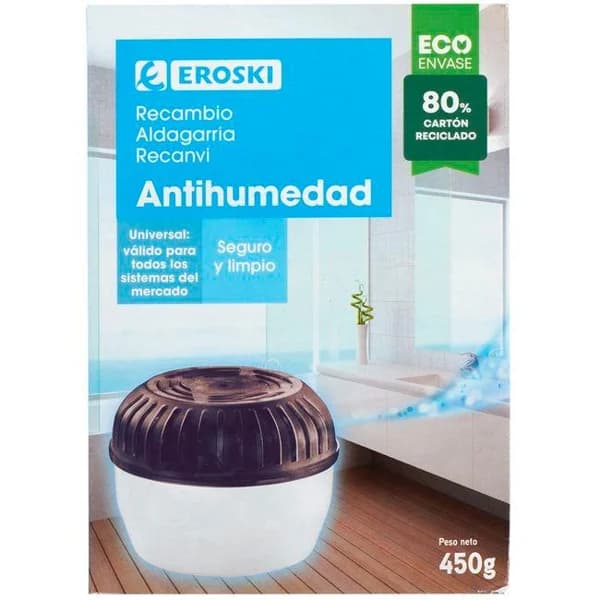 Antihumedad EROSKI, recambio 450 g - 0.45 kg - Imagen del producto en Findit