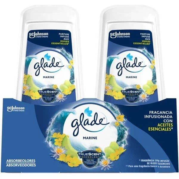 Ambientador absorbeolor marine GLADE, pack 2 uds - 2 ud - Imagen del producto en Findit