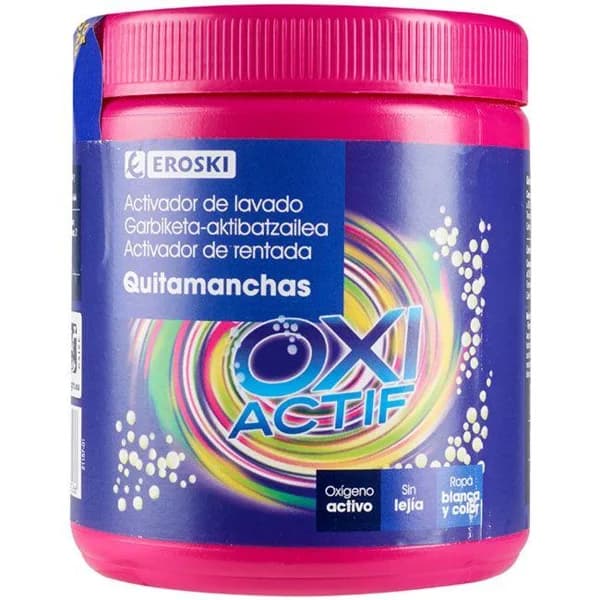Quitamanchas oxi color EROSKI, bote 33 dosis - 33 ud - Imagen del producto en Findit