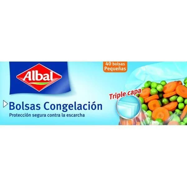 Bolsa pequeña para congelar ALBAL, caja 40 uds - 40 ud - Imagen del producto en Findit