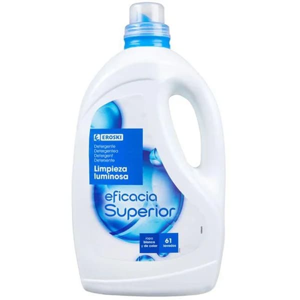 Detergente líquido Eficacia EROSKI, garrafa 61 dosis - 61 ud - Imagen del producto en Findit
