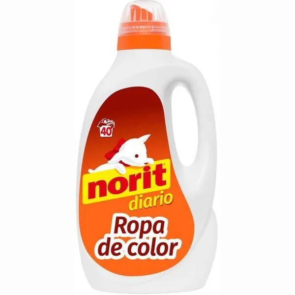 Detergente líquido ropa de color NORIT, garrafa 40 dosis - 40 ud - Imagen del producto en Findit