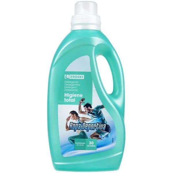 Detergente líquido higienizante EROSKI, garrafa 30 dosis - 30 ud - Imagen del producto en Findit