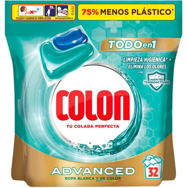 Detergente gel en cápsulas nenuco COLON, bolsa 32 dosis - 32 ud - Imagen del producto en Findit