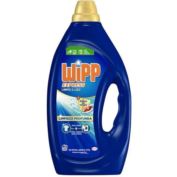 Detergente en gel WIPP,  garrafa 28 dosis - 1 ud - Imagen del producto en Findit