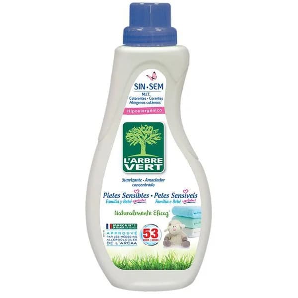 Suavizante piel sensible L'ARBRE VERT, botella 800 ml - 0.8 l - Imagen del producto en Findit