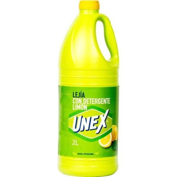 Detergente lejía de limón UNEX, garrafa 2 litros - 2 l - Imagen del producto en Findit
