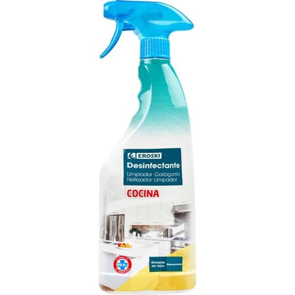 Limpiador de cocina desinfectante EROSKI, pistola 7500 ml - 7.5 l - Imagen del producto en Findit