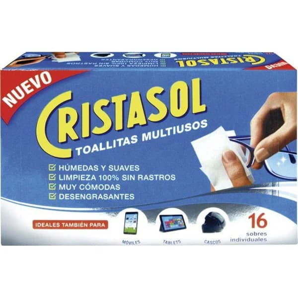 Toallitas multiusos CRISTASOL, caja 16 unid. - 1 ud - Imagen del producto en Findit