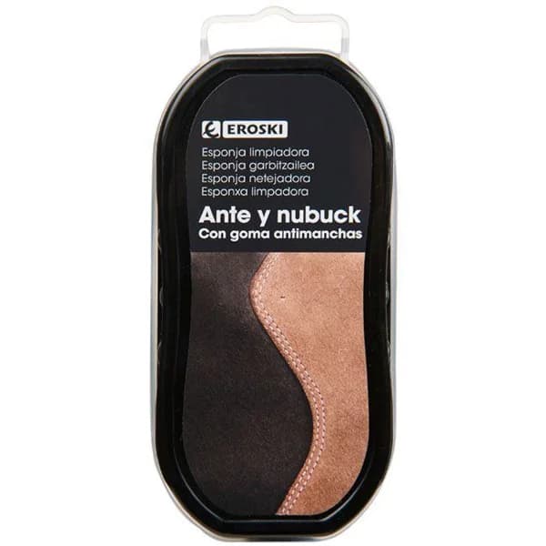 Esponja de ante-nobuck EROSKI, pack 1 unid. - 1 ud - Imagen del producto en Findit