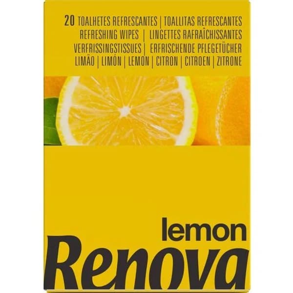 Servilleta húmeda olor limón RENOVA, paquete 20 uds - 20 ud - Imagen del producto en Findit