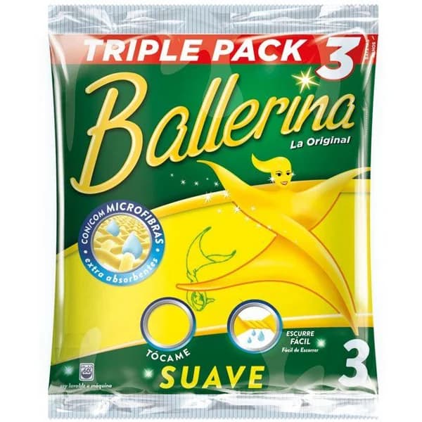 Bayeta BALLERINA, pack 3 uds - 3 ud - Imagen del producto en Findit