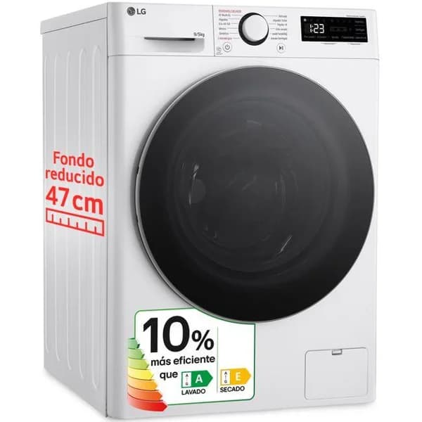 Lavasecadora de 9/5 kg 1200rpm F2DR5S09A1W LG - 1 ud - Imagen del producto en Findit