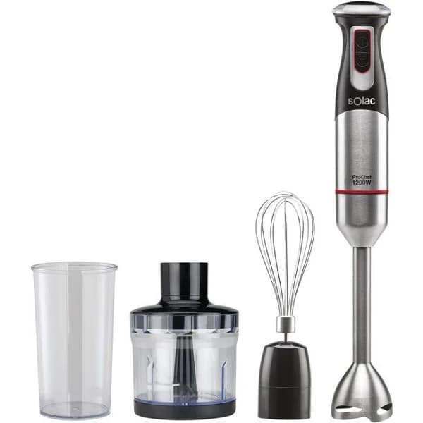 Batidora de mano con accesorios, 1200 W, BA5609 SOLAC - 5609 ud - Imagen del producto en Findit