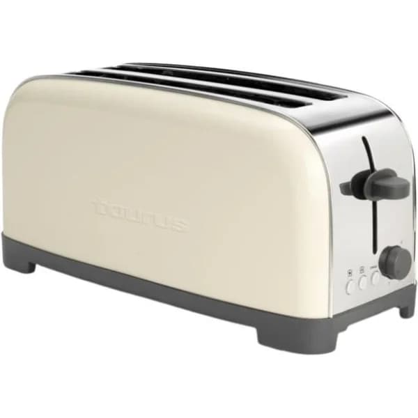 Tostador dos ranuras extralargas, 1400 W, Vintage Cream TAURUS - 1 ud - Imagen del producto en Findit