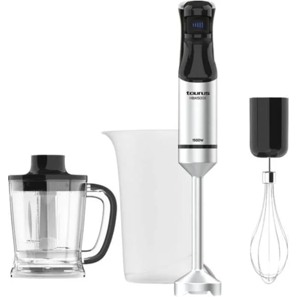 Batidora de mano con accesorios, 1500W, HBA1501X TAURUS - 1 ud - Imagen del producto en Findit