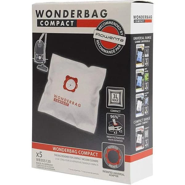 Bolsa de aspirador WB3051 Wonderbag Compact ROWENTA, pack 5 uds - 5 ud - Imagen del producto en Findit