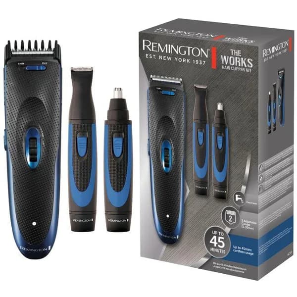 Set: Cortapelos, Trimmer y Naricero recargable, HC910 REMINGTON - 1 ud - Imagen del producto en Findit