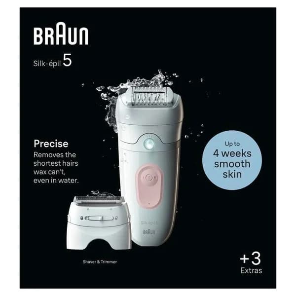 Depiladora Silk-épil, SE5-030 BRAUN - 1 ud - Imagen del producto en Findit