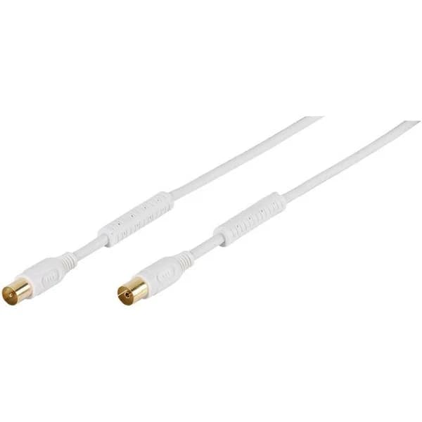 Cable de antena coaxial blanco TV/radio 110Db 48121 VIVANCO, 5 m - 1 ud - Imagen del producto en Findit
