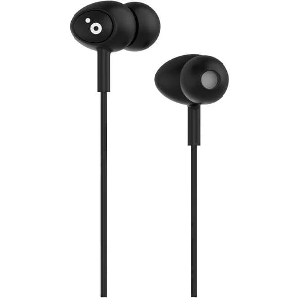 Auriculares de botón negro con micrófono, POPSBK SUNSTECH - 1 ud - Imagen del producto en Findit