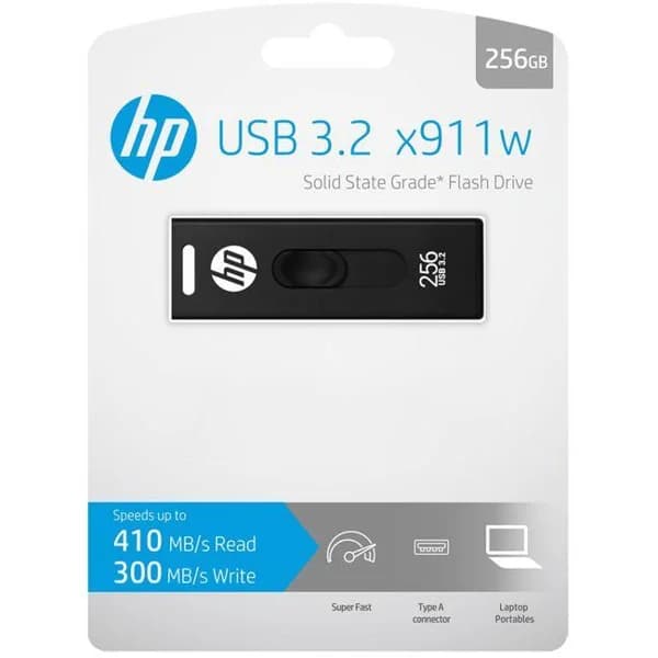 Pendrive negro USB 3.2 de 256 GB x911W HP - 1 ud - Imagen del producto en Findit