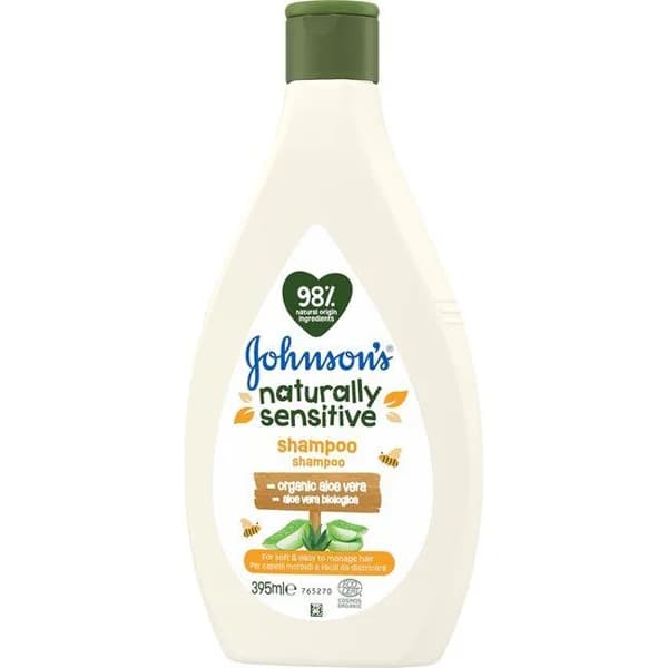 Champú infantil JOHNSON¿S NATURALLY SENSITIVE, bote 395 ml - 1 ud - Imagen del producto en Findit