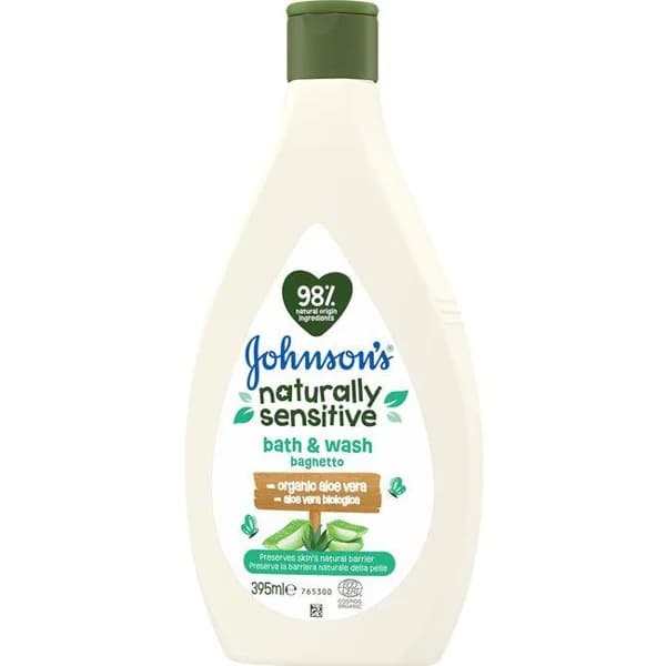 Jabón ducha infantil JOHNSON¿S NATURALLY SENSITIVE, bote 395 ml - 1 ud - Imagen del producto en Findit