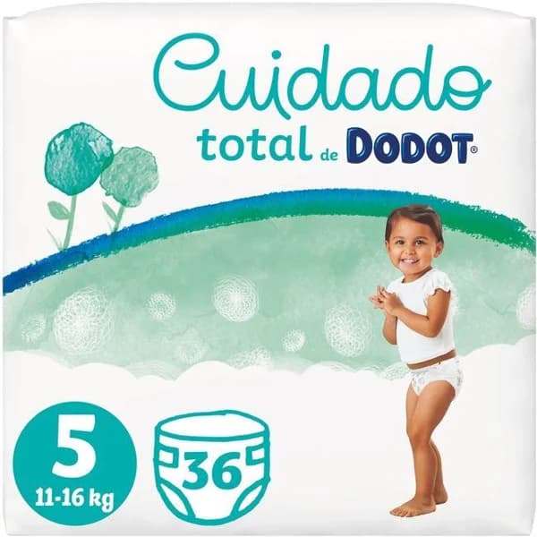 Pañal Talla 5 DODOT CUIDADO TOTAL, paquete 36 uds - 1 ud - Imagen del producto en Findit